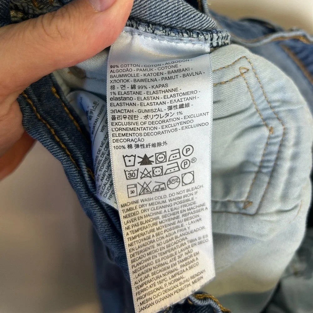 Levi's 511 Relaxed Fit Men's Denim Jeans Size 34X30 Blue Comfortable
